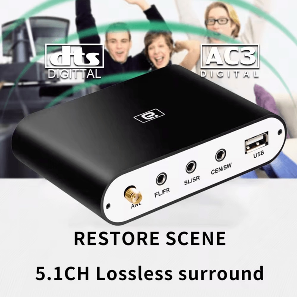 Digital 51 Audio Decoder Dolby DTS AC3 To Analog Surround Sound Converter 1