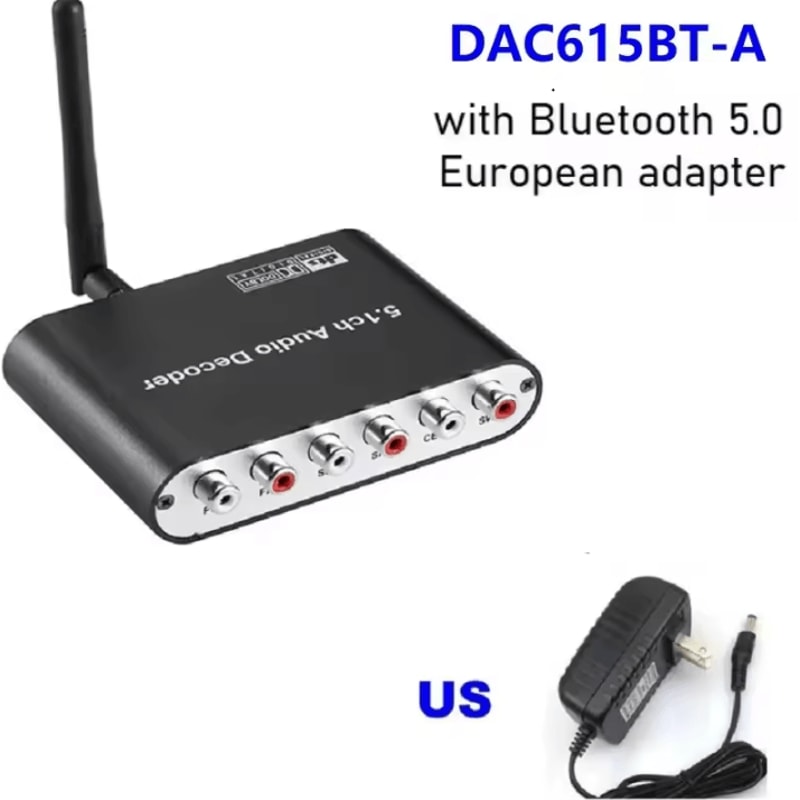 Digital 51 Audio Decoder Dolby DTS AC3 To Analog Surround Sound Converter 2