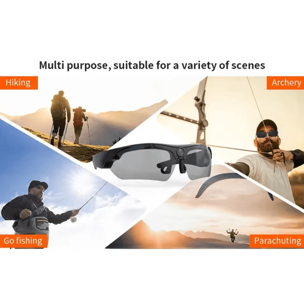 1080P HD Camera Glasses Smart POV Recording Sunglasses For Outdoor Sports 4