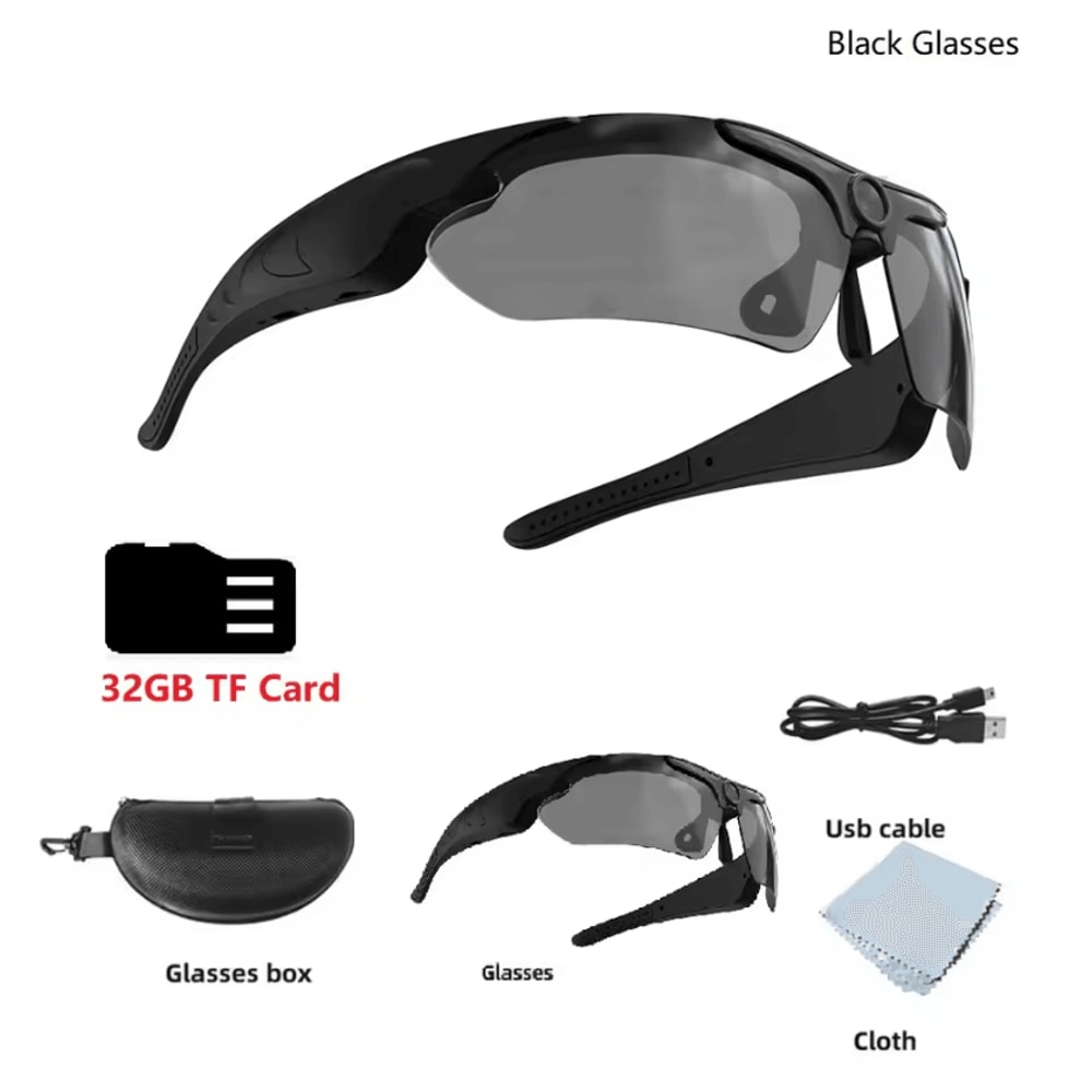 1080P HD Camera Glasses Smart POV Recording Sunglasses For Outdoor Sports 6