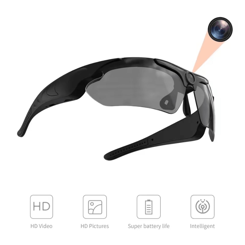 1080P HD Camera Sunglasses Mini POV Video Recording Glasses For Outdoor Sports 1