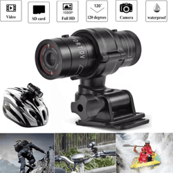 1080p hd mini action camera waterproof helmet sports cam with flashlight