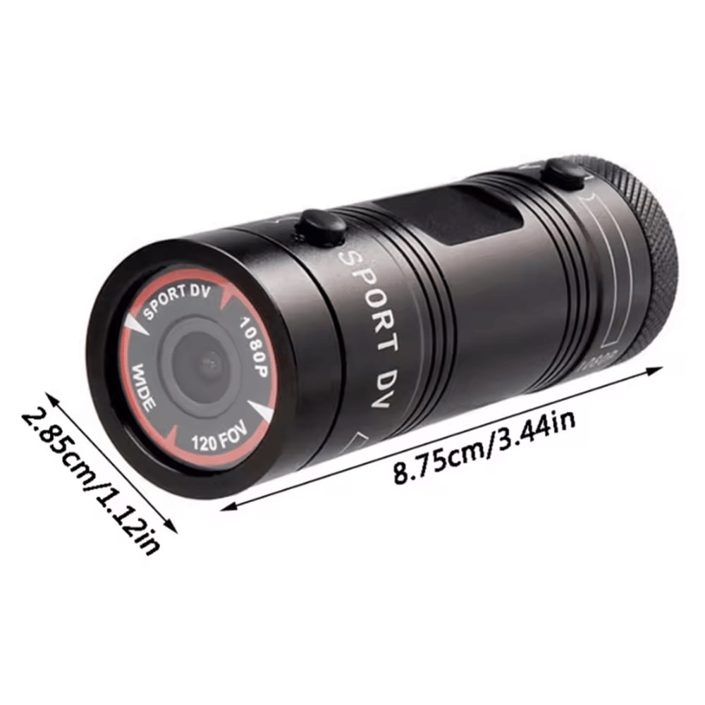 1080P HD Mini Action Camera Waterproof Helmet Sports Cam With Flashlight 1