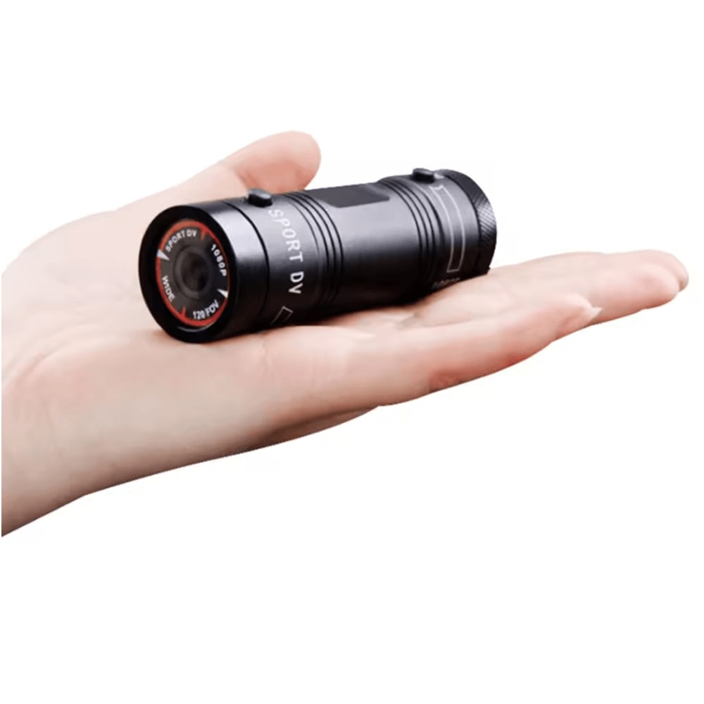 1080P HD Mini Action Camera Waterproof Helmet Sports Cam With Flashlight 2