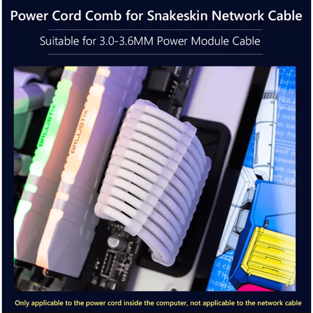 24PCS PC Cable Comb Kit 6824 Pin Wire Organizer For Clean Gaming Builds 1