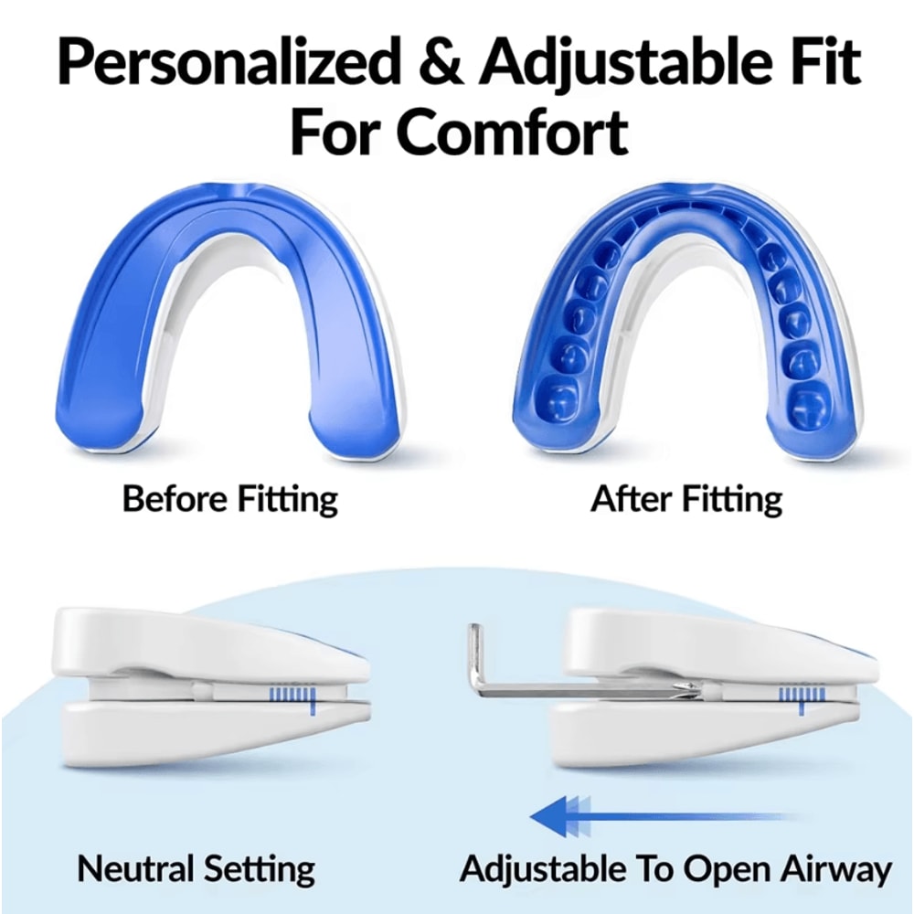 Adjustable AntiSnoring Mouth Guard Sleep Aid Bruxism Snore Stopper 4