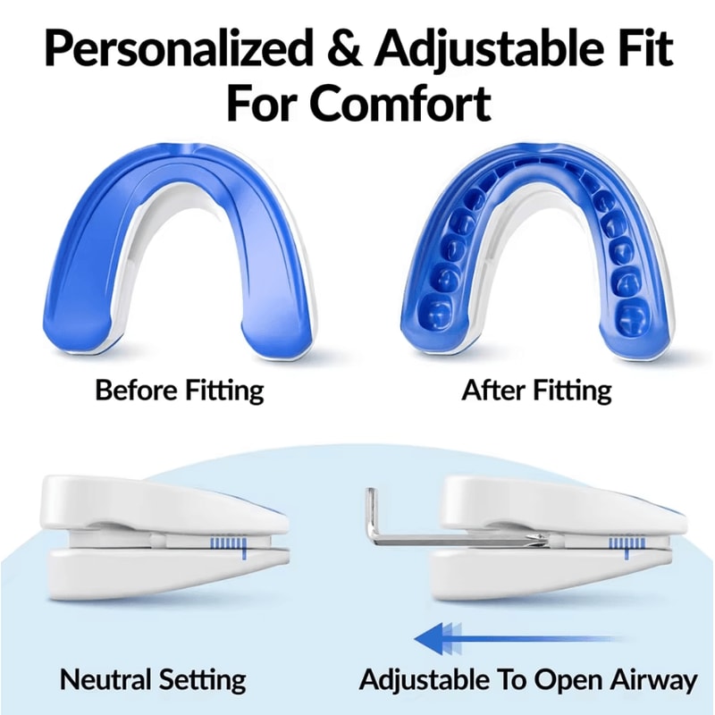 Adjustable AntiSnoring Mouth Guard Sleep Aid Bruxism Snore Stopper 4