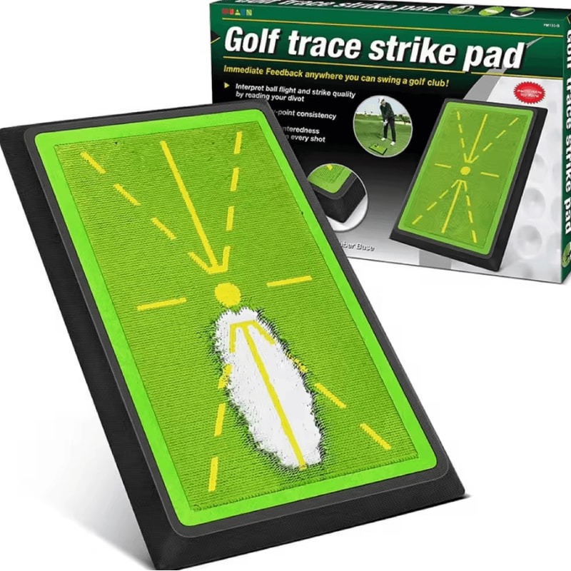 Smart Golf Swing Path Trainer Mat Strike Detection Practice Pad For Beginners 0