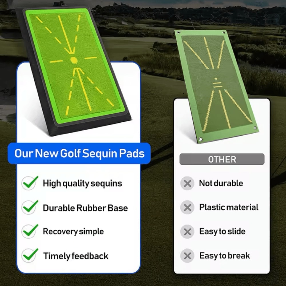 Smart Golf Swing Path Trainer Mat Strike Detection Practice Pad For Beginners 1