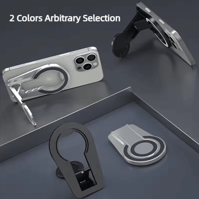 MagSafe Magnetic Phone Grip Stand Foldable DualSided Holder Desk Mount 2