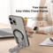MagSafe Magnetic Phone Grip Stand Foldable DualSided Holder Desk Mount 3