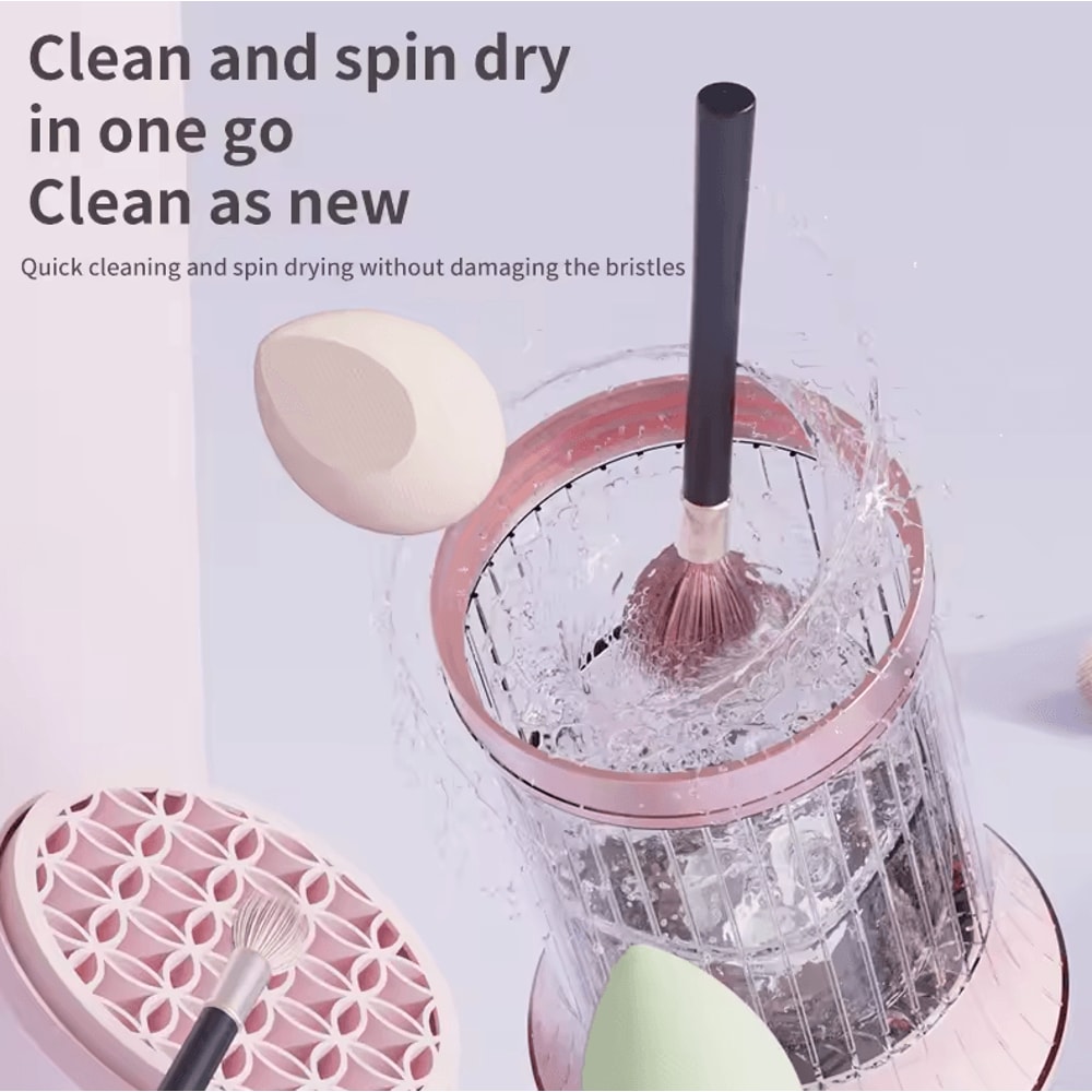 Rechargeable Makeup Brush Cleaner Dryer Automatic Deep Clean Beauty Tool 1