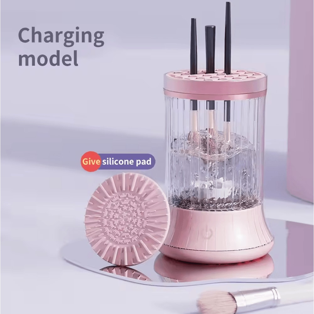 Rechargeable Makeup Brush Cleaner Dryer Automatic Deep Clean Beauty Tool 4