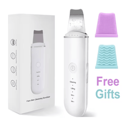 ultrasonic skin scrubber face spatula – deep cleansing blackhead remover tool