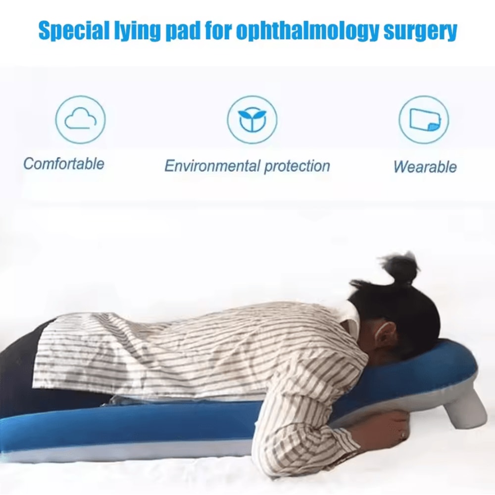 Inflatable Face Down Recovery Pillow Prone Support Cushion For Eye Surgery Healing 1