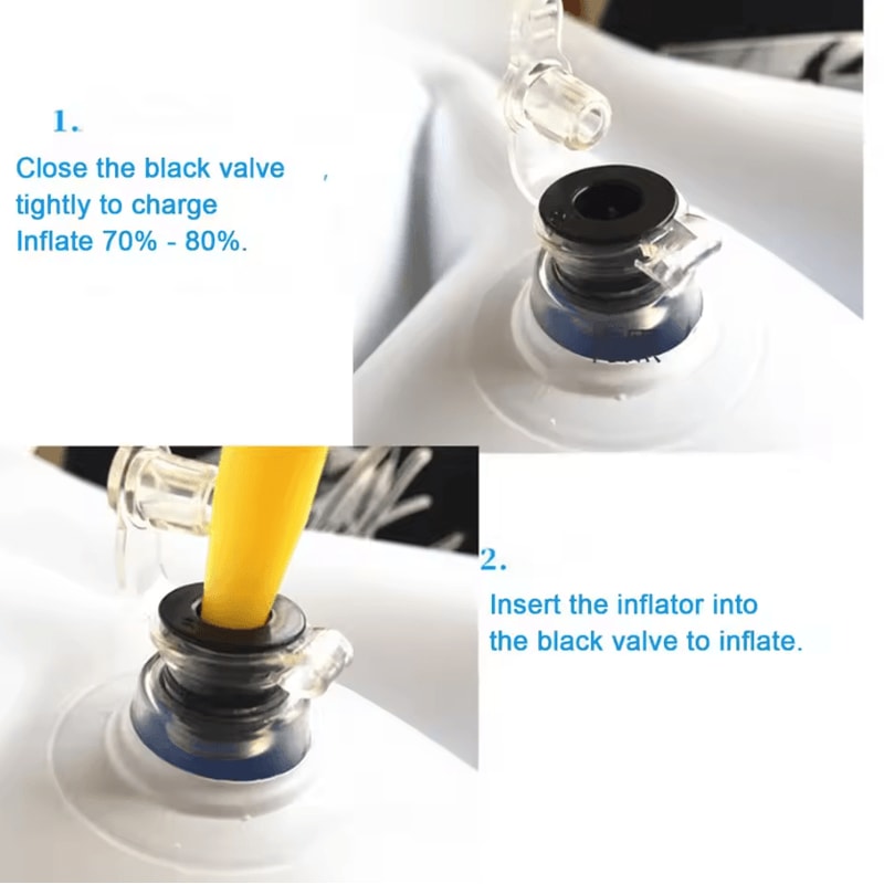 Inflatable Face Down Recovery Pillow Prone Support Cushion For Eye Surgery Healing 3