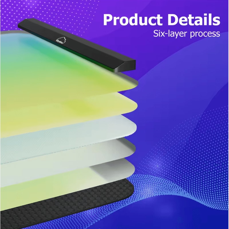 RGB LED Smart Mouse Pad Ambient Light Sync Gaming Desk Mat With Dynamic Backlight 3