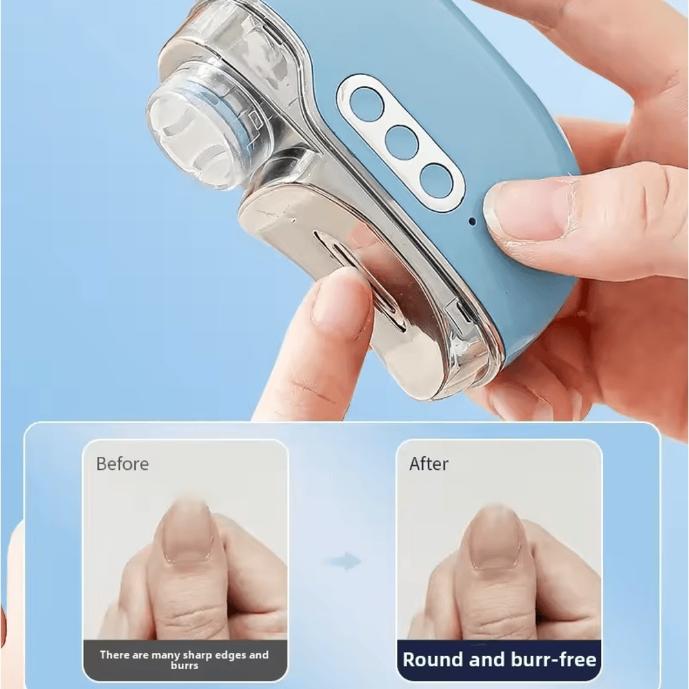 4in1 Electric Nail Clipper UV Dryer Kit Automatic Trimmer Grinder Polisher 1