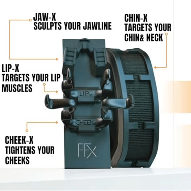 4in1 Face Sculpting Gym Kit Jawline Cheek Neck Toning Facial Exercise Tools 4