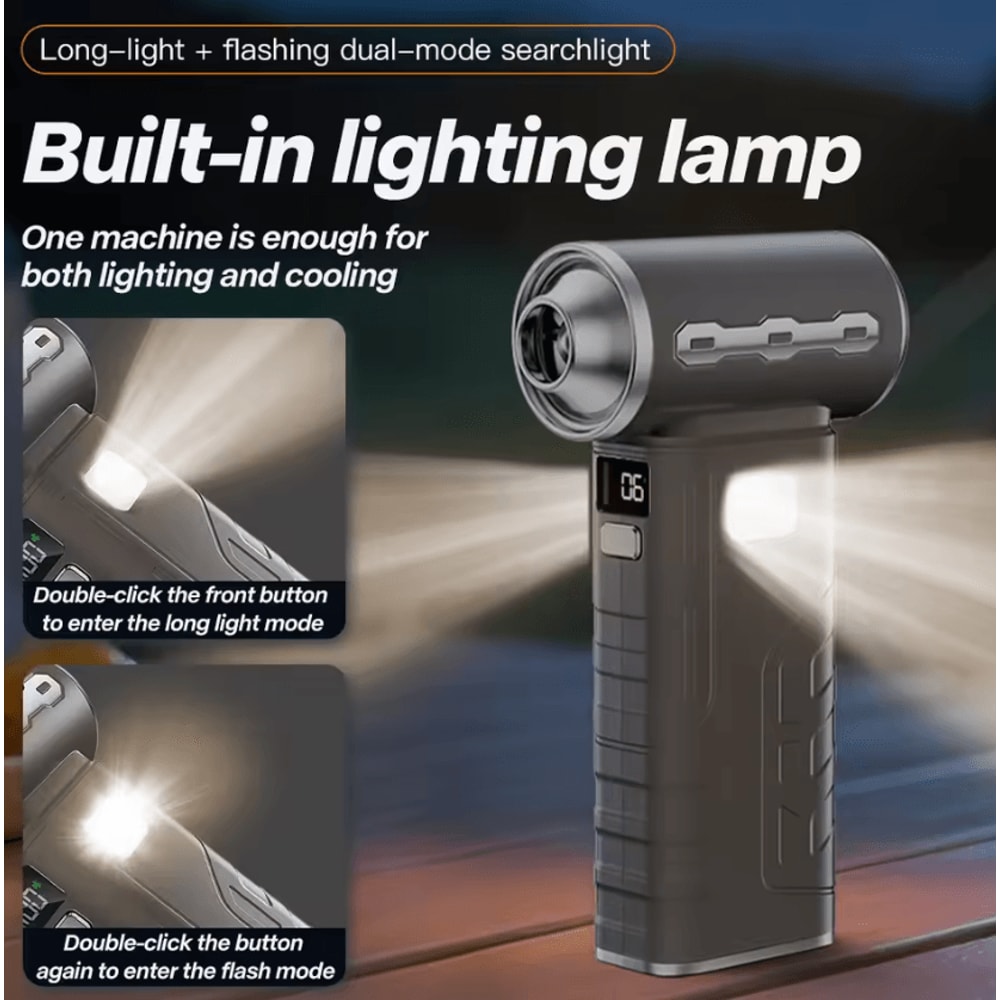 450000 RPM Turbo Air Blower Rechargeable HighPower Dust Cleaning Jet Fan 2