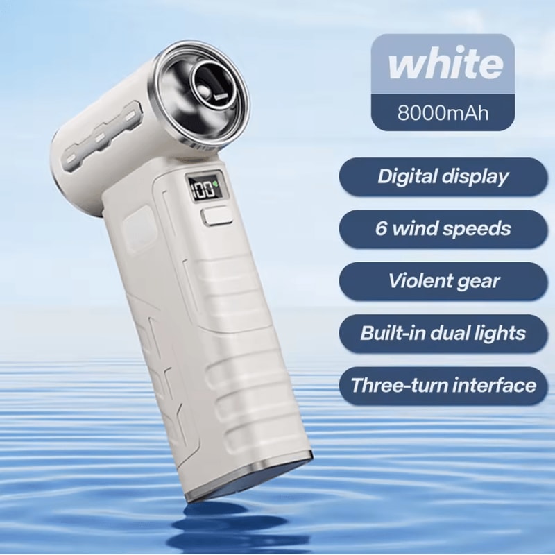 450000 RPM Turbo Air Blower Rechargeable HighPower Dust Cleaning Jet Fan 3