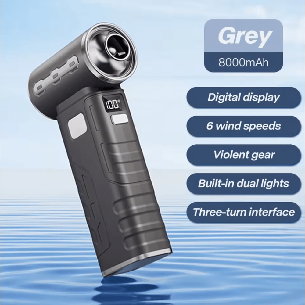 450000 RPM Turbo Air Blower Rechargeable HighPower Dust Cleaning Jet Fan 4