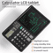 2in1 Calculator Writing Tablet Foldable 12Digit LCD Memo Pad With Stylus 0