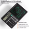 2in1 Calculator Writing Tablet Foldable 12Digit LCD Memo Pad With Stylus 0