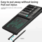 2in1 Calculator Writing Tablet Foldable 12Digit LCD Memo Pad With Stylus 3