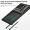 2in1 Calculator Writing Tablet Foldable 12Digit LCD Memo Pad With Stylus 3