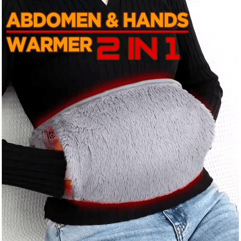 USB Electric Heating Belt Portable Waist Hand Warmer With Hot Compress Therapy 0