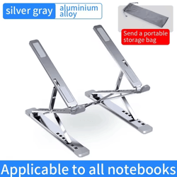 n8 adjustable aluminum laptop stand – foldable cooling desktop holder for macbook & tablets