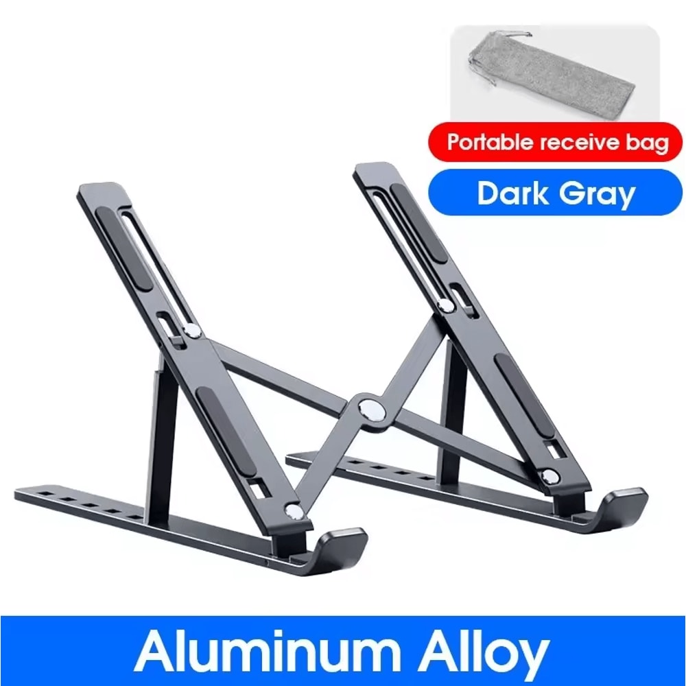 N8 Adjustable Aluminum Laptop Stand Foldable Cooling Desktop Holder For MacBook Tablets 3