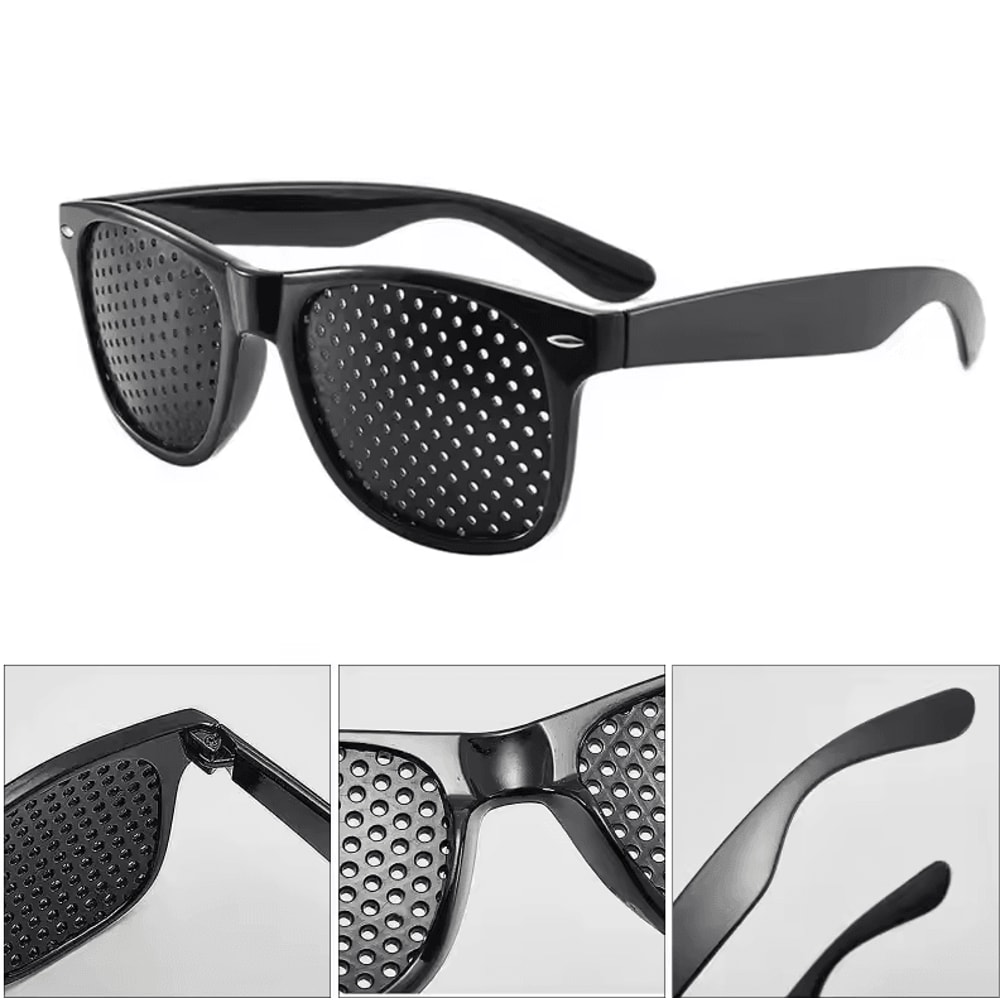 AntiMyopia Pinhole Glasses Vision Training Fatigue Relief Eyewear For Men Women 1