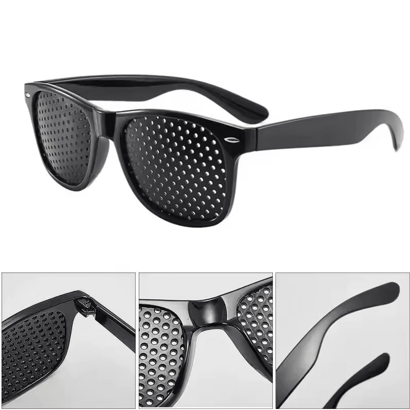 AntiMyopia Pinhole Glasses Vision Training Fatigue Relief Eyewear For Men Women 1