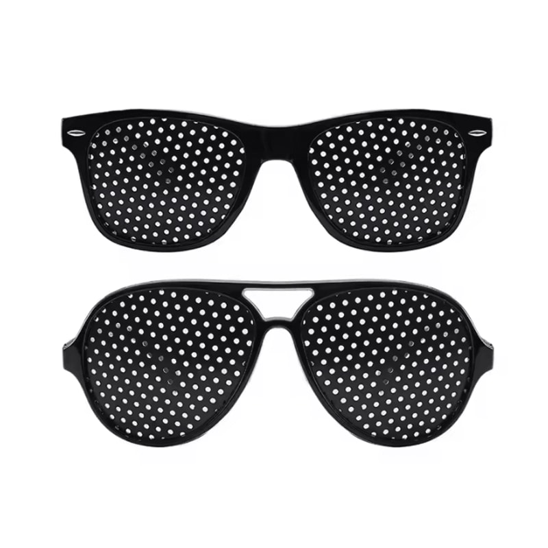 AntiMyopia Pinhole Glasses Vision Training Fatigue Relief Eyewear For Men Women 7