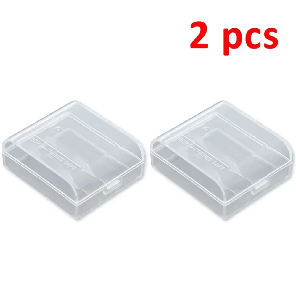 2Slot CR12316340 Battery Storage Case Transparent Hard Protective Box 3