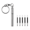 Mini Telescopic Keychain Pen Stainless Steel Retractable EDC Writing Tool 5