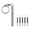 Mini Telescopic Keychain Pen Stainless Steel Retractable EDC Writing Tool 5