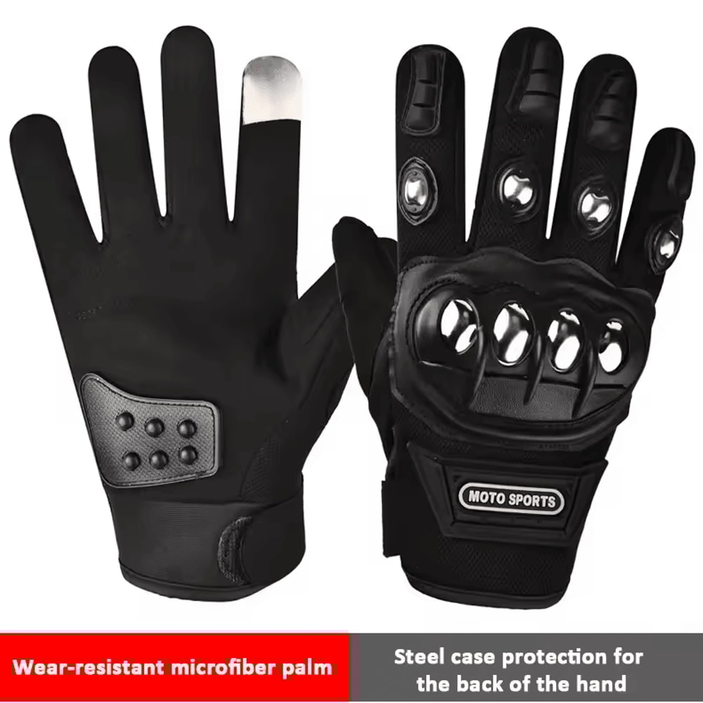 Rugged Tactical SelfDefense Gloves Hard Knuckle Outdoor Protection Gloves 4