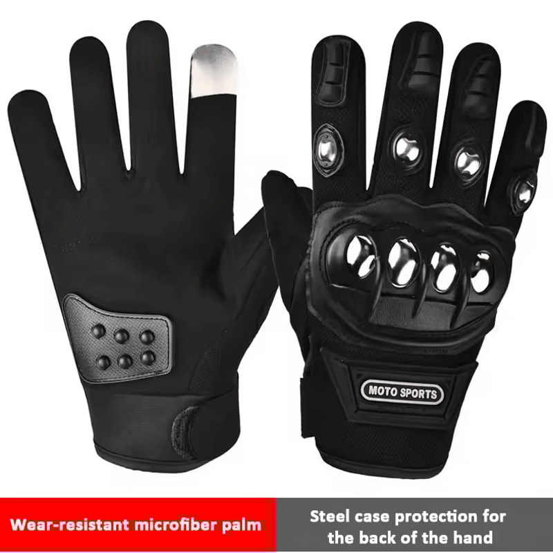 Rugged Tactical SelfDefense Gloves Hard Knuckle Outdoor Protection Gloves 4