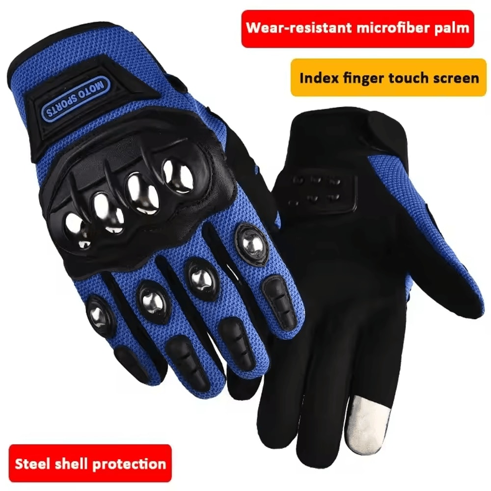 Rugged Tactical SelfDefense Gloves Hard Knuckle Outdoor Protection Gloves 6