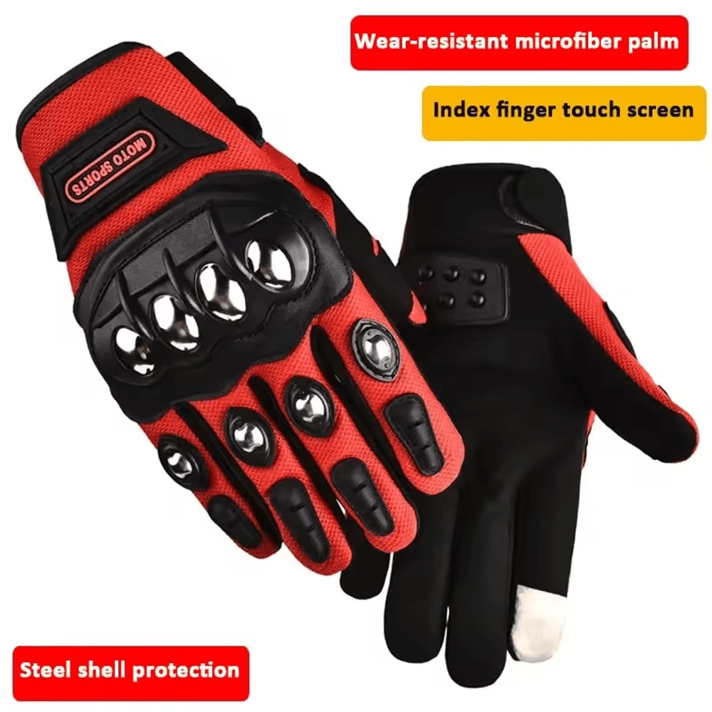 Rugged Tactical SelfDefense Gloves Hard Knuckle Outdoor Protection Gloves 7