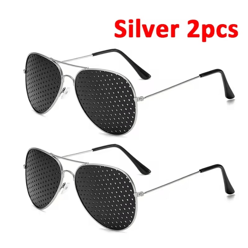 AntiFatigue Pinhole Glasses Vision Training Eye Protection Eyewear For Men Women 5