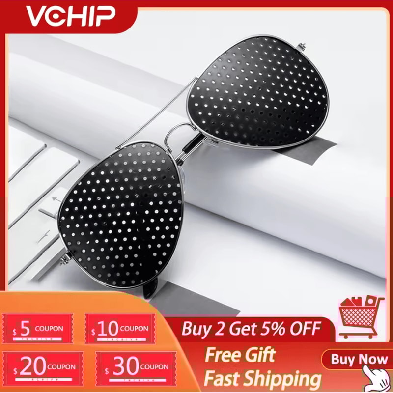 AntiFatigue Pinhole Glasses Vision Training Eye Exercise Eyewear 1