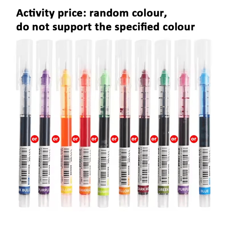 05MM Needle Tip Gel Pens Set Smooth Writing Kawaii Liquid Ink Ballpoint Pens 3