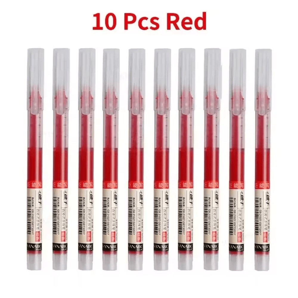 05MM Needle Tip Gel Pens Set Smooth Writing Kawaii Liquid Ink Ballpoint Pens 4