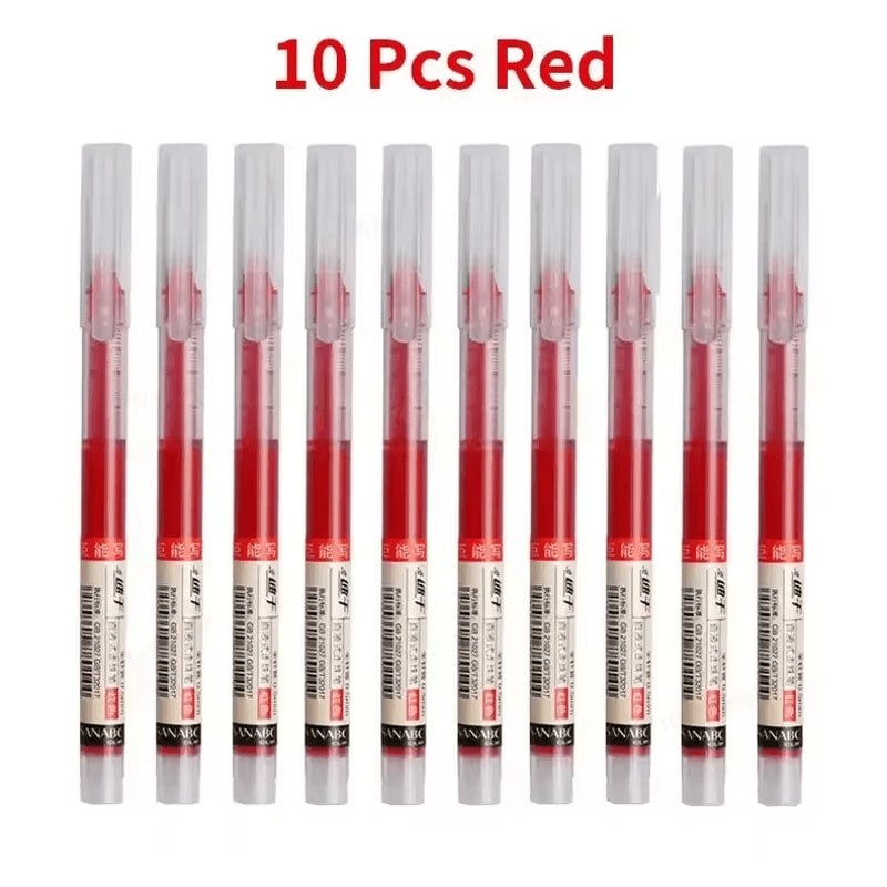 05MM Needle Tip Gel Pens Set Smooth Writing Kawaii Liquid Ink Ballpoint Pens 4