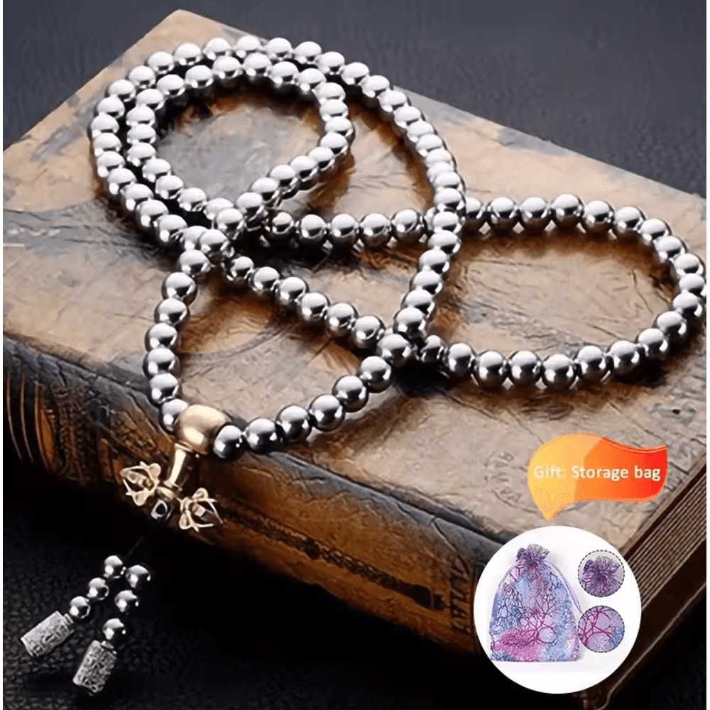 Tactical 8MM Titanium Steel Bead Necklace HeavyDuty EDC Chain 118128 Beads 3