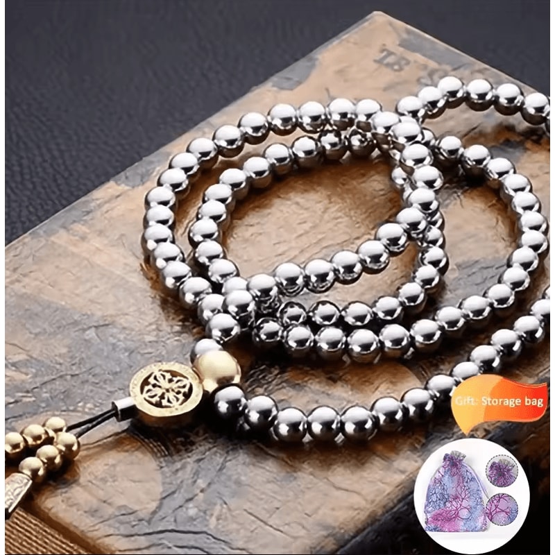 Tactical 8MM Titanium Steel Bead Necklace HeavyDuty EDC Chain 118128 Beads 9